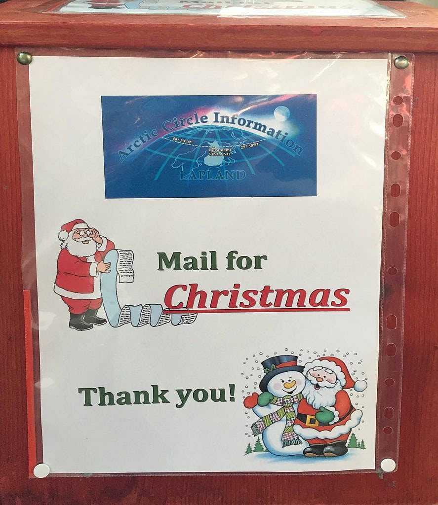 Brief an den Weihnachtsmann in Finnland schreiben